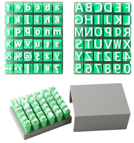 BTIUGYI 2 Stück Buchstaben Stempel Alphabet Tonstempel, Buchstaben Töpferset, Zahlenstempel Töpferwerkzeuge, DIY Kunst Kit Tonstempel für Ton und Keramik