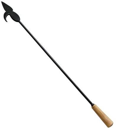 XLWLLNJ Kamin Werkzeug Feuerzange Grillkamin Eisen Hitzeschutz Einfacher Zusammenbau für Reisen Campen Winter Innenbereich 82cm