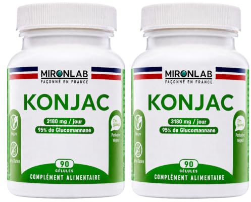Konjac Pur : 3180 mg/j – Gestion des Portions – 95% Glucomannane (lot 2)