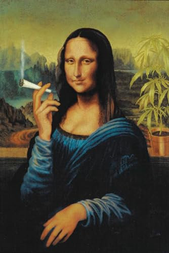 Close Up The Mona Lisa - Poster (Smoking) (Größe: 61cm x 91,5cm)