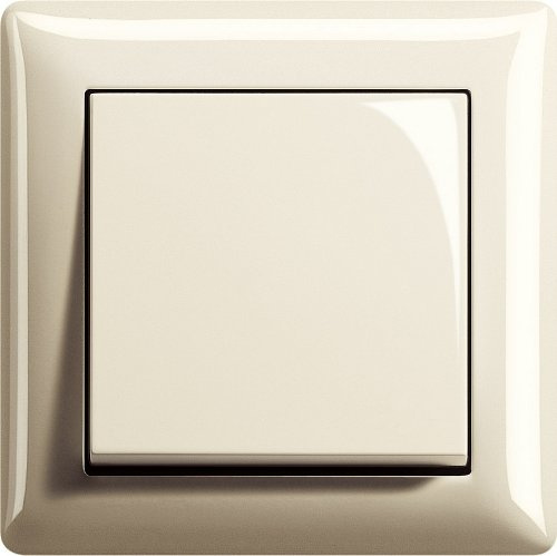 Komplett-Set, Wechselschalter, Gira, Serie Standard 55 - Cremeweiß, glänzend (1x)