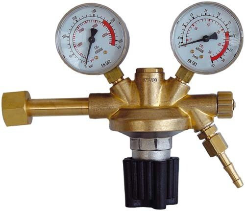 EWO Flaschendruckminderer für CO2 und Argon regelbar
