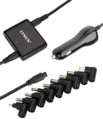 Universal Laptop Car Charger 90w Power Adapter Cigarette Lighter Power Supply with USB Port 5v 2.4a Compatible for Asus Hp compaq IBM Gateway Toshiba Lenovo Samsung Ultrabook and More