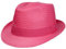 Chapeau Trilby Málaga en Paille chapeaux de paille Player (59 cm - fuchsia)