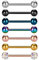 vcmart 7er Zungenpiercing Barbell Set aus 316L Chirurgenstahl 16mm