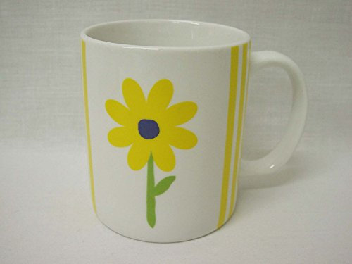 Taza MUG Redonda ASA 300ML Porcelana Rayas Margarita Amarillo