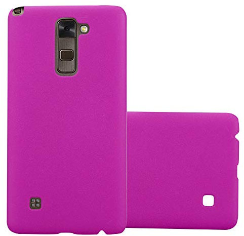 Cadorabo Hülle kompatibel mit LG Stylus 2 Schutzhülle TPU Silikon Case Frost Design Anti Rutsch Slim Kratzfest Stabiles Hardcase mit Rundumschutz Case Hülle für LG Stylus 2 in Pink