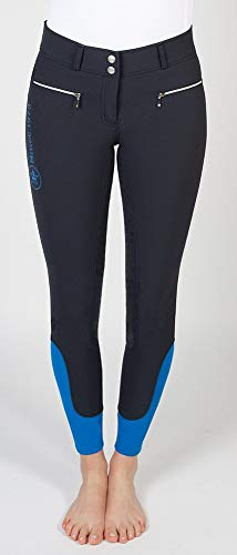 PFIFF 102566 Reithose 'Paisley' Damen Grip Vollbesatz, dunkelblau 44