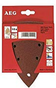 AEG Schleifblätter K60 für Deltaschleifer FDS140 110 x 88 mm, 2-Loch, Lieferumfang 10 Stück 10 Stk