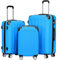BEIBYE Hartschalen-Koffer Trolley Rollkoffer Reisekoffer Handgepäck 4 Rollen (M-L-XL-Set) (Turquoise, Set)