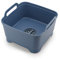 Joseph Joseph Wash&Drain Barreño Fregadero para Vajilla, Cubo Lavado/Escurridor de Platos con Asas y Tapón de Drenaje, en Plastico, Capacidad 9 Litros, Azul Oscuro