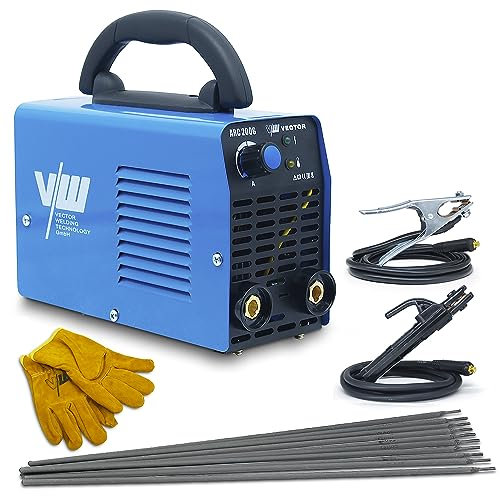 Saldatrice ad elettrodo - Saldatrice ad inverter - Invertitore ad elettrodo - Saldatrice ARC - Dispositivo entry-level - Saldatrice elettrica | 200A - Set - ARC200G di Vector Welding