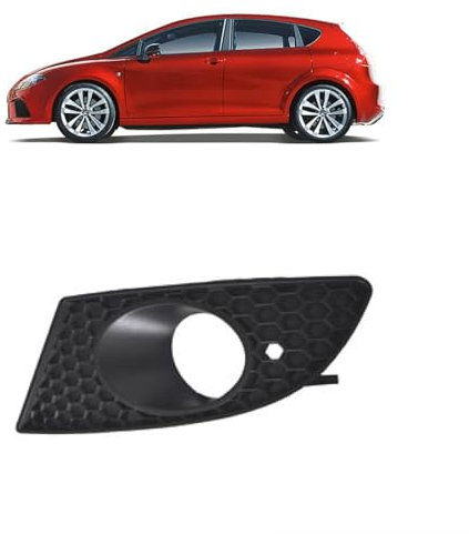 DM Autoteile 339110 Nebelscheinwerfer Gitter Blende vorne links kompatibel für Seat Leon 1P ab 2005-2009