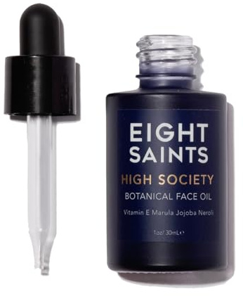 Eight Saints High Society Botanical Face Oil, Anti Aging Facial Oil with Neroli Oil, Marula Oil, and Jojoba Oil, 1 Ounce