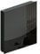 ALLboards Schlüsselkasten Schlüsselbox Schwarz Glas Glasboard Magnettafel Memoboard - 30x30x4,7cm,50 Haken, Neodym-Magnete Schlüsselschrank Black