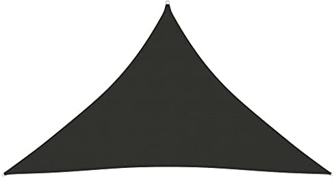 vidaXL Sonnensegel Wasserfest Sonnenschutz Windschutz Sonnendach UV Schutz Garten Terrasse Balkon Oxford-Gewebe Dreieckig 5x5x6m Anthrazit
