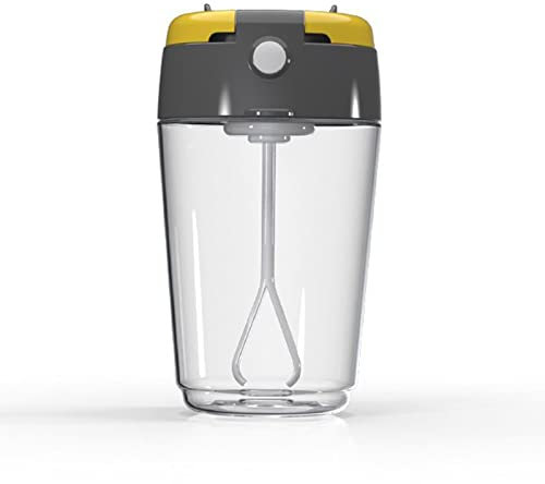 Maizoon Electric Protein Shaker Bottle Self Stirring Mug Battery Powered Automatic Mixer for Coffee Milk Powder Oatmeal 400ml/13.5oz Yellow