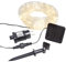 Northpoint LED Lichterschlauch Solar LED-Kette mit Solar Panel 100 LEDs Warmweiß ca. 7,5 m lang Dämmerungssensor IP44 spritzwassergeschützt