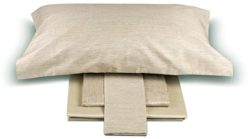 Dondi Home Finiseta Bettwäsche-Set, Bettlaken aus bedrucktem Baumwollsatin für Doppelbett, Birke