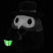 TAIPPAN Plague Doctor Plüschtier, Leuchtendes Spielzeug Plush Doll Puppe, Halloween-Requisiten, für Party, Abschlussball, Black
