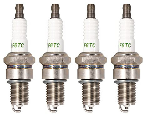 TORCH 4pcs F6TC Zündkerzen Ersetzen für NGK BP6ES Zündkerze, für W6D Zündkerze, für N9YC Zündkerze, für W20EP IW20 Zündkerze Zündkerze, OEM