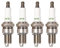 TORCH 4pcs F6TC Zündkerzen Ersetzen für NGK BP6ES Zündkerze, für W6D Zündkerze, für N9YC Zündkerze, für W20EP IW20 Zündkerze Zündkerze, OEM