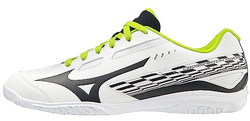 Mizuno Unisex Crossmatch Schwert Tischtennis, Weißer Vulkan-Säurekalk, 38 EU