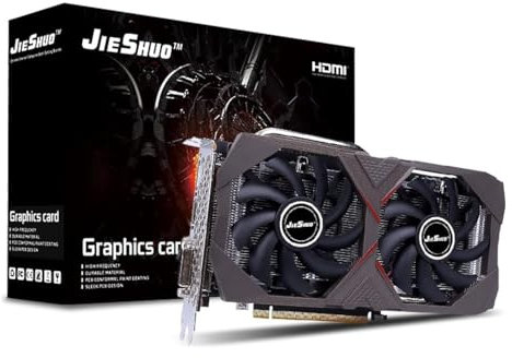 JIESHUO GeForce GTX 1660 Super Gaming 6G GDDR6 Display Interface DP+HDMI+DVI, Double Fan 1660 Super Graphics Card