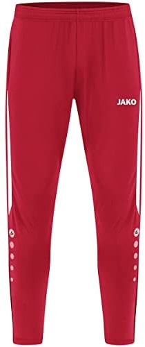 JAKO Herren Trainingshose Power, Rot/Weiß, XXL