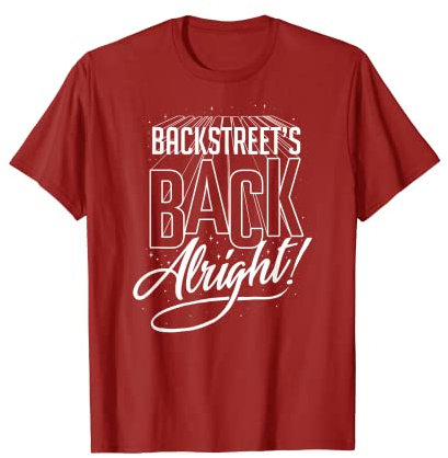 Backstreet Boys – BSB Back Alright On Cranberry T-Shirt
