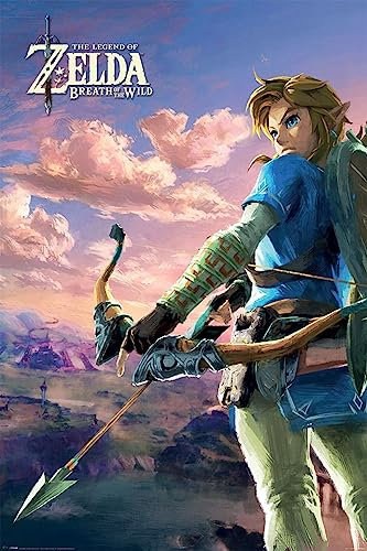 Grindstore Laminiertes Zelda Breath of the Wild Hyrule Landschaft Maxi-Poster