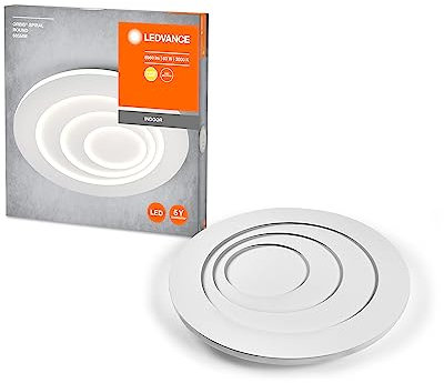 LEDVANCE ORBIS SPIRAL ROUND CL LED Deckenleuchte, weiß, 63W, 5500lm, 685mm Durchmesser, sehr homogene Lichtverteilung, indirektes Licht, integriertes LED-Modul, lange Lebensdauer, 3000K