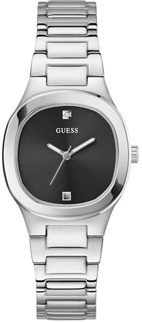 Guess Damen-Armbanduhr, 32 mm, goldfarbenes Armband, champagnerfarbenes Zifferblatt, goldfarbenes Gehäuse