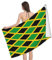 BUULOO Badetuch mit Jamaika-Flagge, 80 x 130 cm, Mikrofaser, schnelltrocknend, Pool-Handtuch, super Softbeach, Sauna, Strandtuch, Geschenkideen, für Männer und Frauen