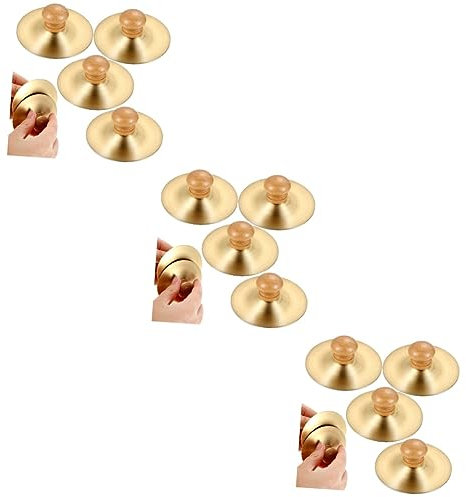 SUPVOX 6paires Cymbales à Doigts Instruments De Percussion Pour Garçon Fille Zills Pour Et Festivités Jouets Musicaux Éducatifs Pour Et