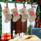 JINGTOPS Sackleinen Weihnachtsstrümpfe, Nikolausstiefel Zum Befüllen, Hängende Weihnachtsstrümpfe, Hängende Taschen Weihnachtssocken Nikolausstiefel Jute,14.5 cm x 10 cm (4er Pack)