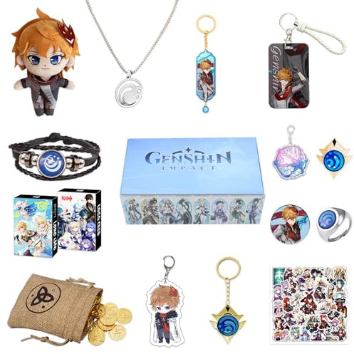 Nahida Genshin Impact Schlüsselanhänger fur Dekorieren, Genshin Impact Geschenkbox, Genshin Impact Geschenk Set, Fontaine (Tartaglia2)