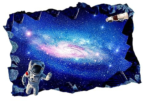 HEMOTON 1pc Space Theme PVC Wallpaper for Bedroom Unique Astronaut Design No Odor Wall Decor for Space