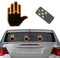 APODESS Hand Fingerlicht Anzeigetafel Auto Licht Zubehör Gadget Car Accessories Mittelfinger Daumen Up Down Mit Fernbedienung Autozubehör LED Schild für Männer Frauen