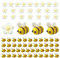 72 Stück Bienen Deko Filzblumen Filzkugeln Filz Tiere Kleine Mini Bienen für DIY Handwerk Shop Kleidung Dekorationen