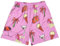 DIOTSR Herren-Shorts, Freizeit-Shorts, Streetwear, coole Basketball-Shorts, Laufen, Workout, Shorts mit Taschen, Kordelzug an der Taille, Strang-Rosa, Mittel