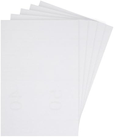 QUARKZMAN Puppenhaus Bodenbeläge 12 Zoll x 8 Zoll Puppenhaus Tapete und Bodenbelag Seidenmuster Weiß für Puppenhaus Sandtisch Modellzubehör 5 Stück