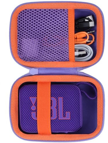 Lebakort Dur Étui Housse Cas Compatible avec JBL GO 4 / JBL GO 3 Enceinte Bluetooth Ultra-Portable