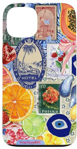iPhone 13 Fruity European Summer Collage Scrapbook Moodboard Coquette Case