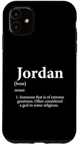 Hülle für iPhone 11 Jordan Gott Meme Definition Lustig Vorname Geburtstag Jordanien
