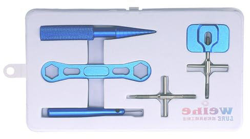 Domasvmd 5-teiliges Angelrollen-Wartungswerkzeug-Set, Angelrolle, Wartung, Reparatur-Set, Angelrolle, Pflege, Reparatur, Wartungs-Kits