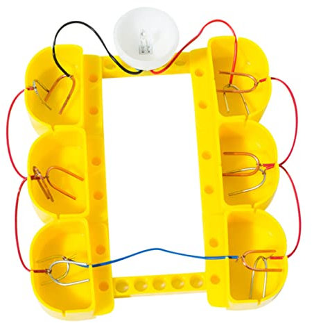Hohopeti 1 Satz Obstbatterie Selber Machen Lehrexperiment Zitronenbatterie Lernset Für Die Kartoffelwissenschaft Stromkreise Für Kinder Von 8 Bis 12 Jahren Fruchtspielzeug Kunststoff Yellow