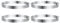 sourcing map 4Pcs Round Cake Ring 7.48 x 1 Inch Seamless Stainless Steel Pastry Mousse Dessert Ring Mirror Coating for Baking Cooking English Muffins Crumpet Making Tool