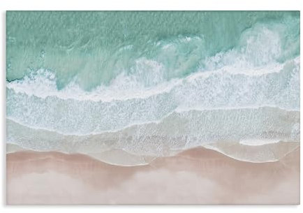 Stupell Industries Sisi and Seb Kunstdruck auf Leinwand, Motiv Aerial Sea View