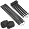SUBTLETY 2 Stück Auto Anfahrhilfe Traction Mats Sandbleche Offroad Traktionsmatte Pannenhilfe Wohnmobil Reifenleiter für Schlamm Schnee Geländewagen Tracktionshilfe Anfahrtshilfe für PKW LKW (60cm)